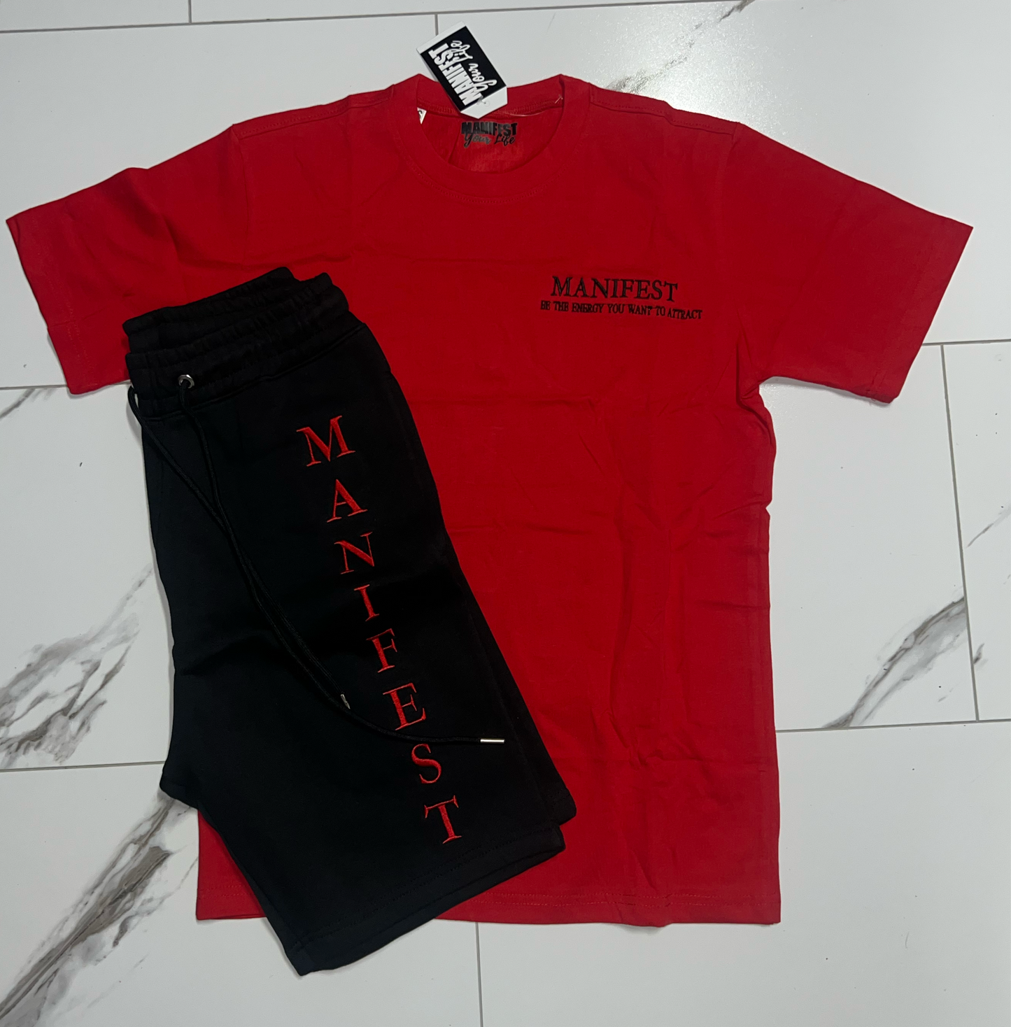 MANIFEST RED SHORT SET